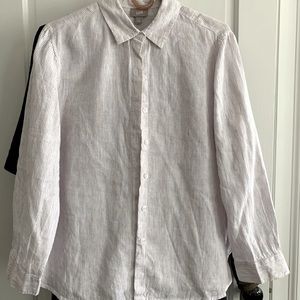JJill Linen Pinstripe Shirt